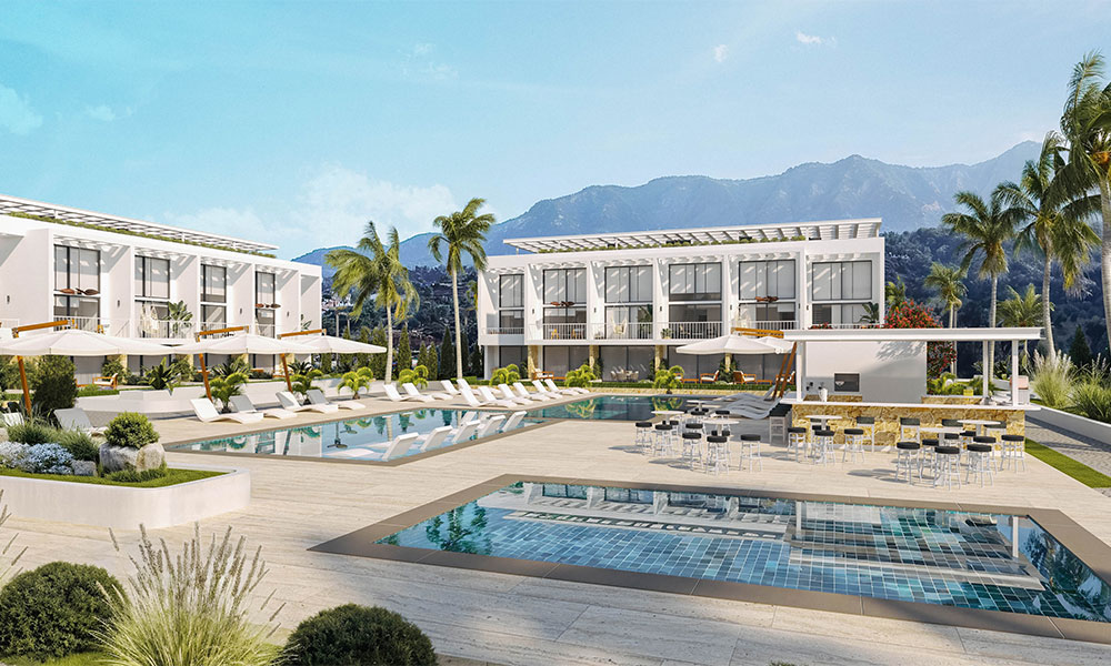 Luksusowy apartament 1+1 blisko plaży, Cypr Północny